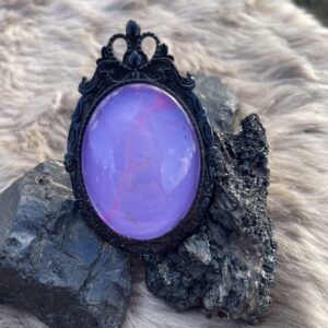 Collar Ovalo Pink Galaxy