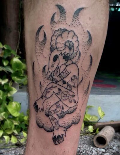 handpoke tattoo in wellington